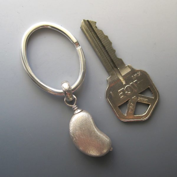 large-oval-sterling-kidney-key-ring