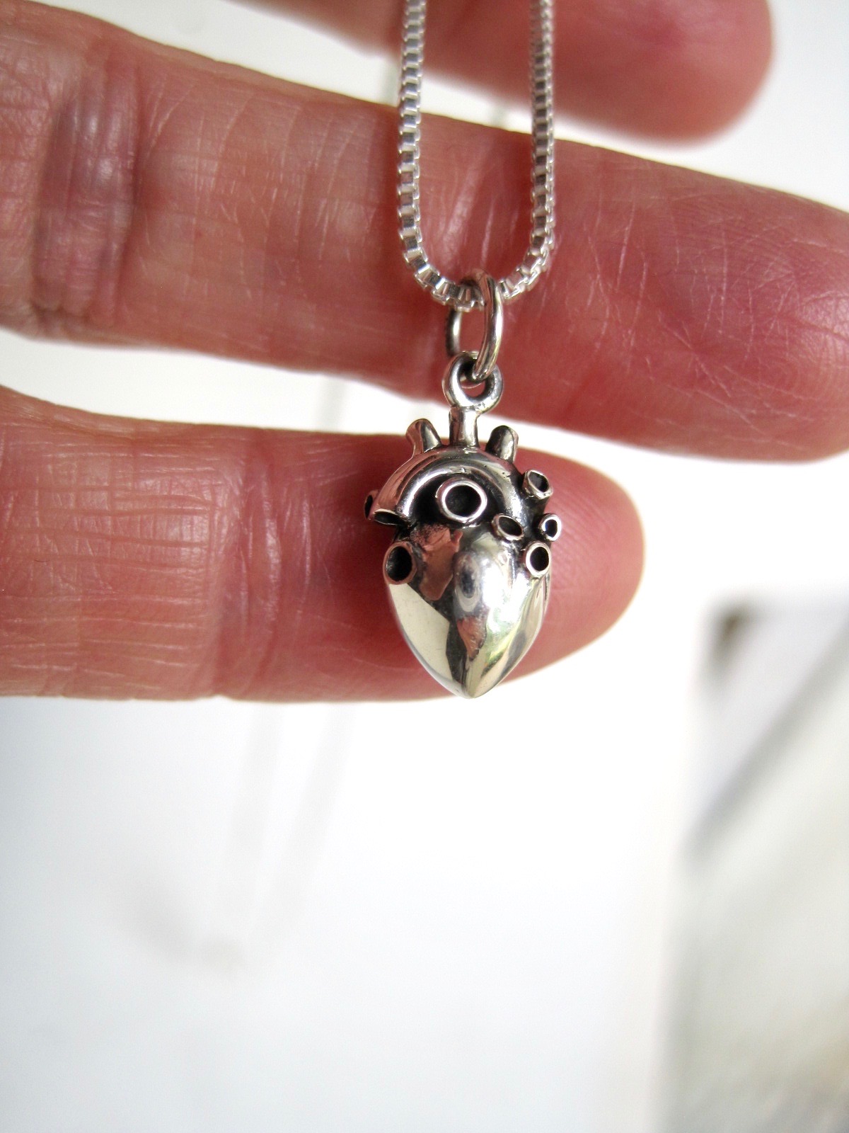 Anatomical Heart Necklace- Heart Necklace, Realistic Heart, Human Hear – A  Wild Violet
