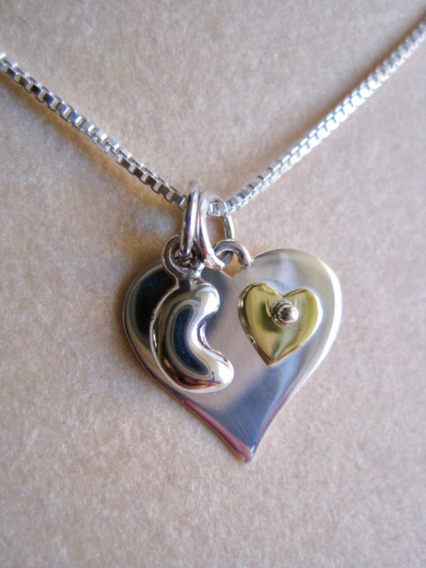 sterling-and-bronze-heart-with-tiny-kidney-bean
